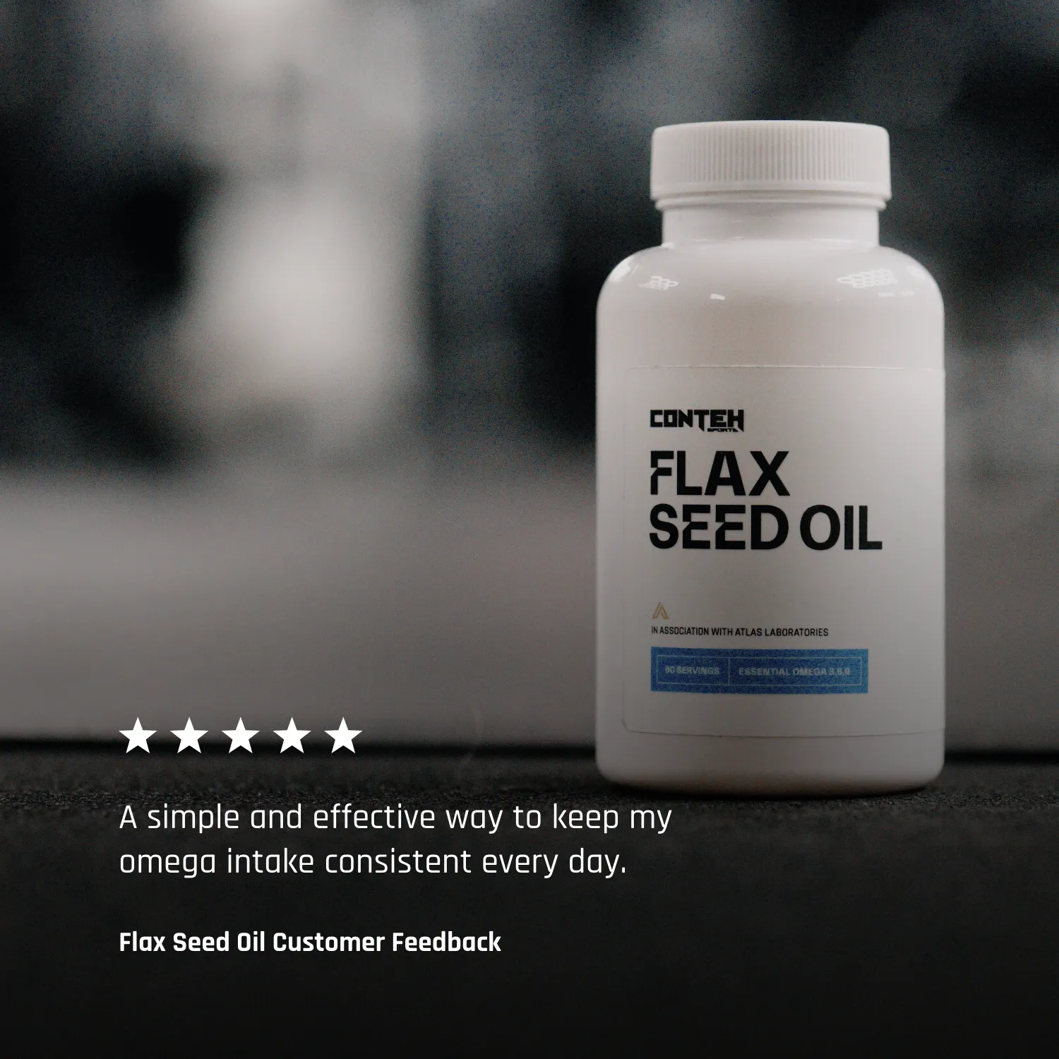 Conteh Sports Flax Seed Oil hørfrøolie kapsler