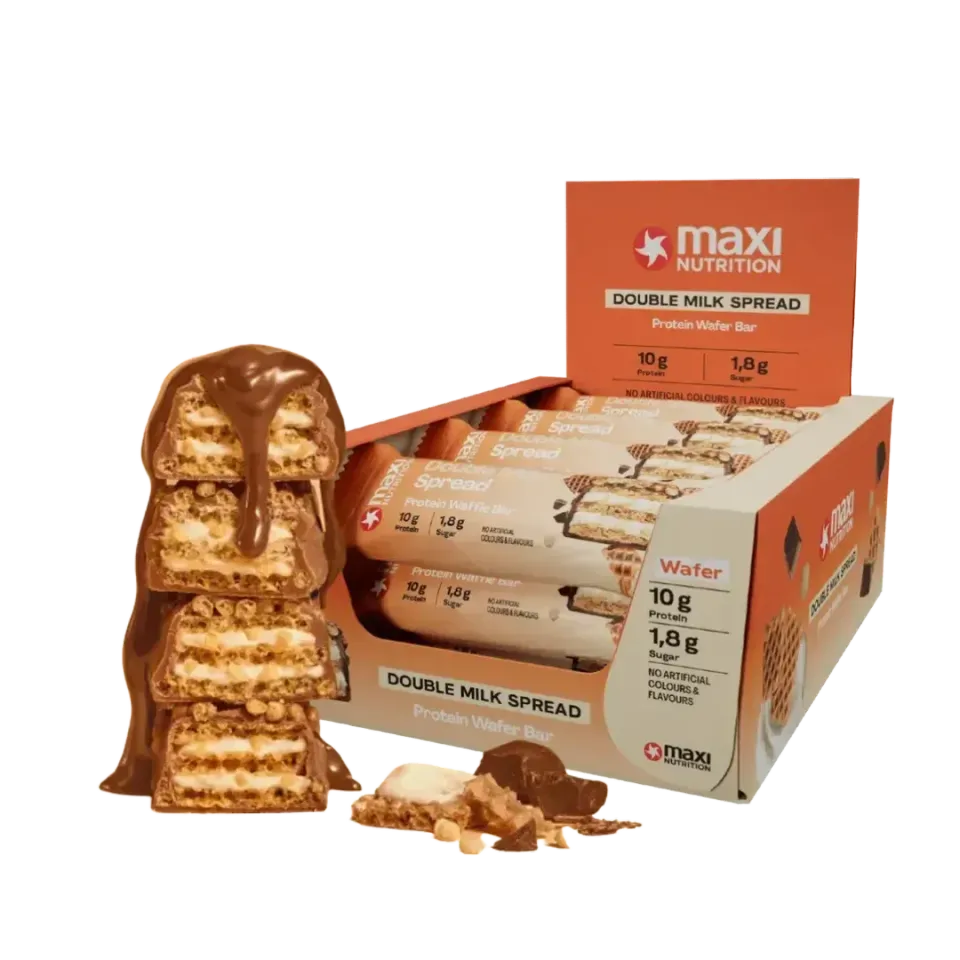 MaxiNutrition Waffle Proteinbar Double Milk 12x39g