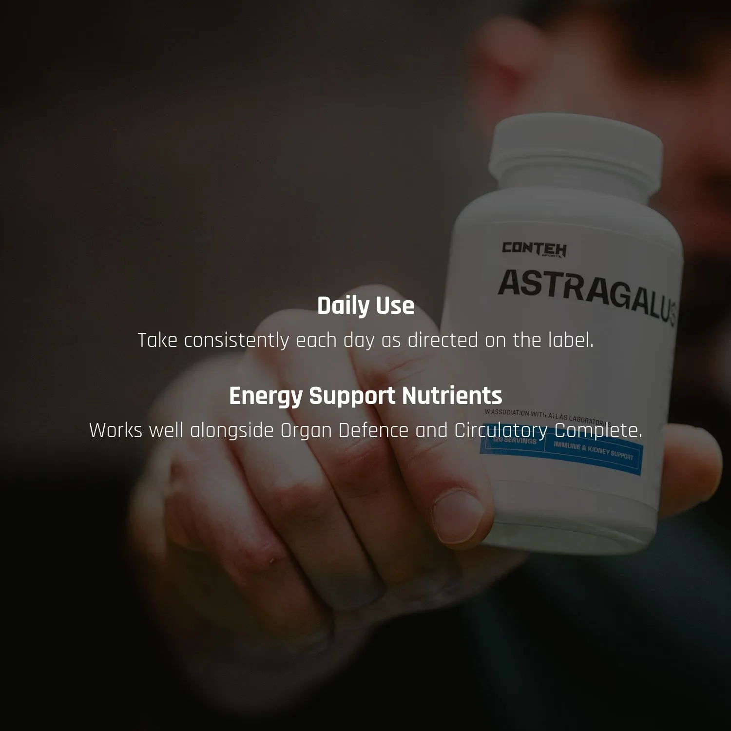 Conteh Sports Astragalus Exclusive kapsler 500 mg urtetilskud