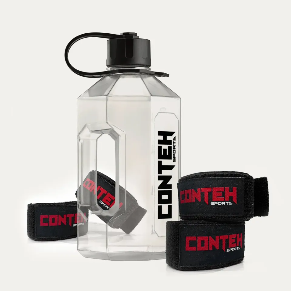 Conteh Sports Alpha XXL drikkedunk 2,4L med stropper lækagesikker