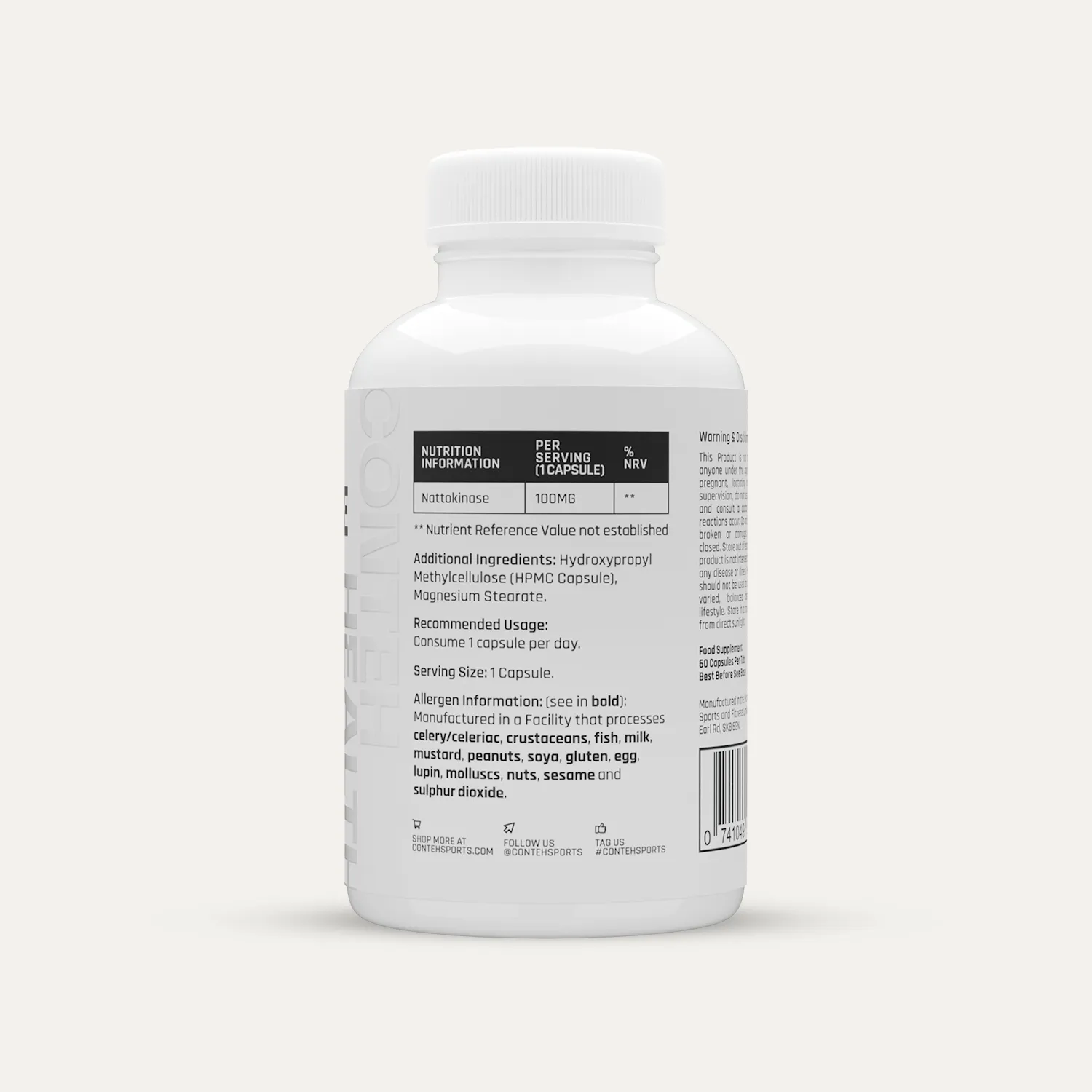 Conteh Sports Nattokinase kapsler 100mg daglig dosis
