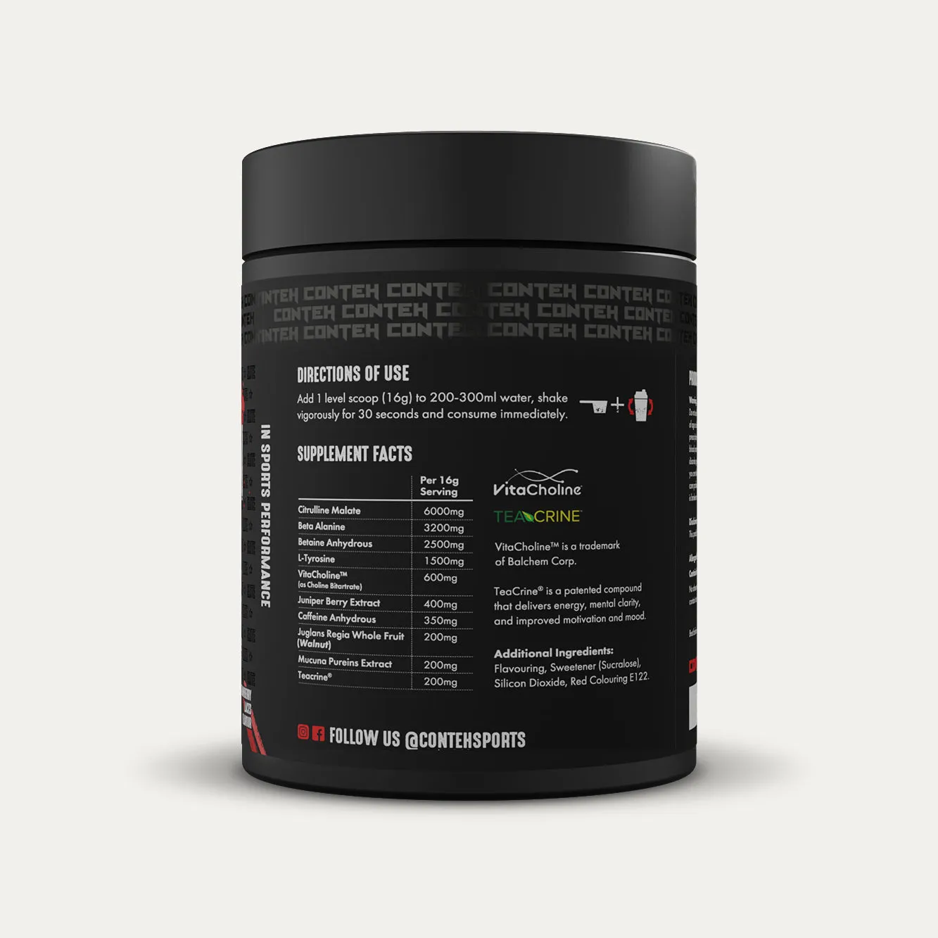 Conteh Conviction Elite pre-workout Mango Sherbet 16g