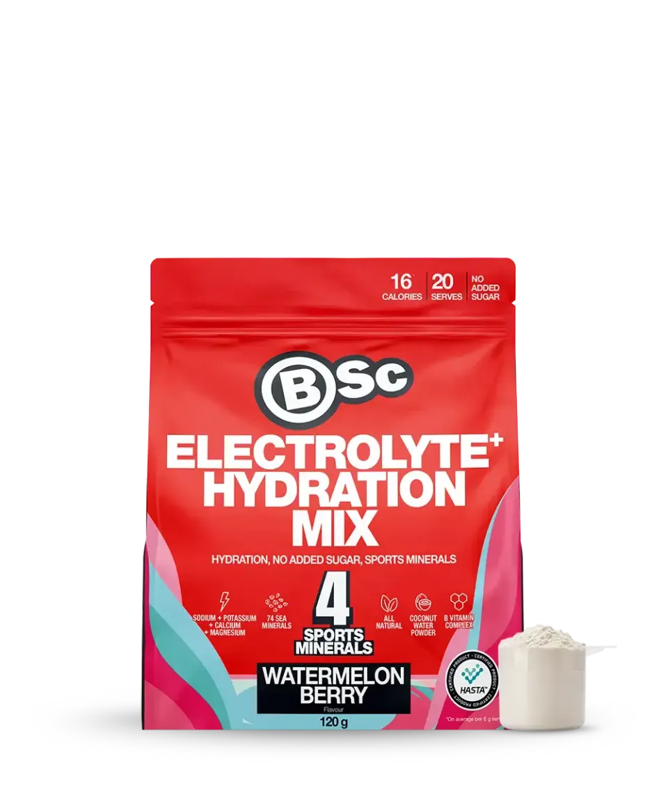 BSc Electrolyte+ Hydration Mix elektrolytpulver 120g vandmelon