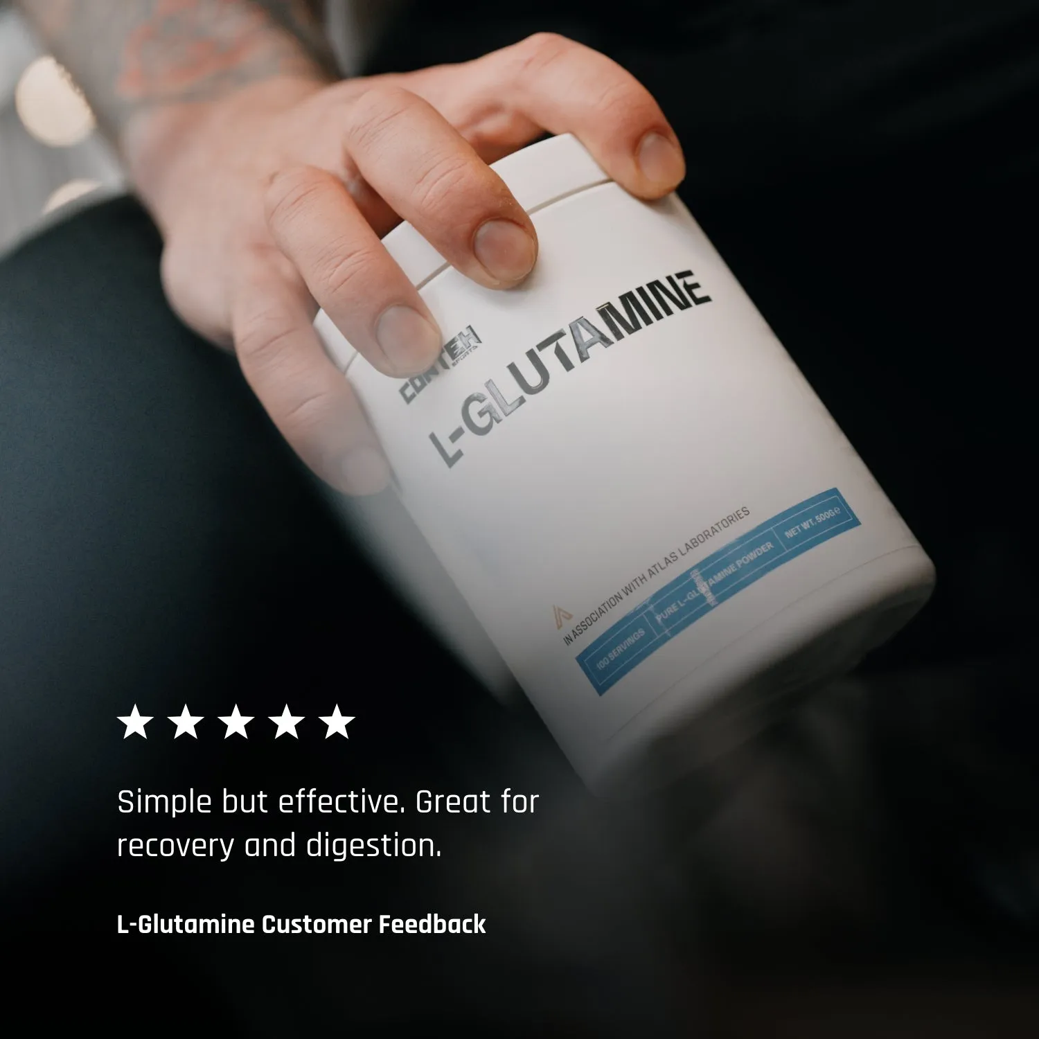 Conteh Sports L-Glutamine pulver 5g neutral