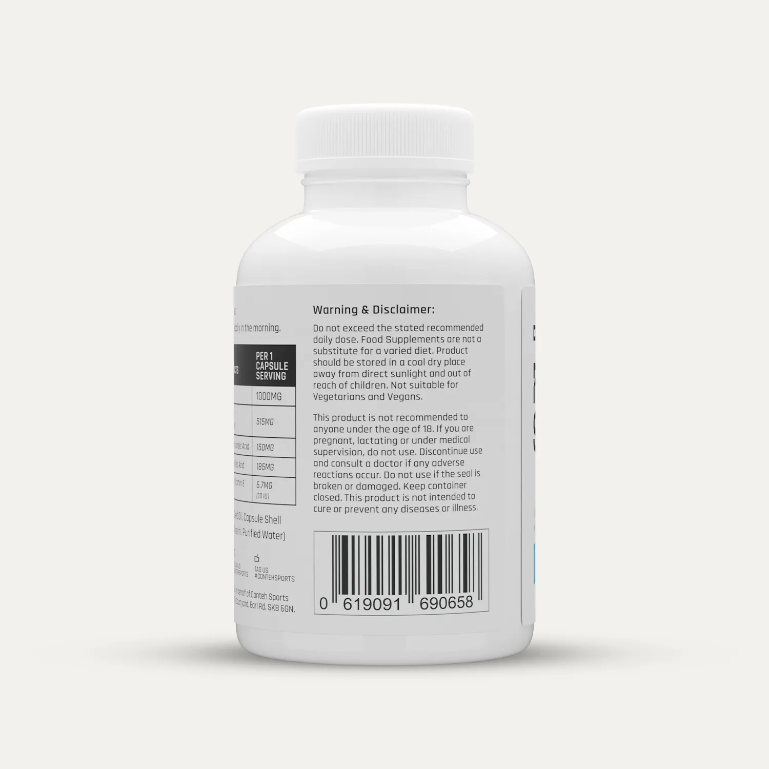Conteh Sports Flax Seed Oil hørfrøolie kapsler