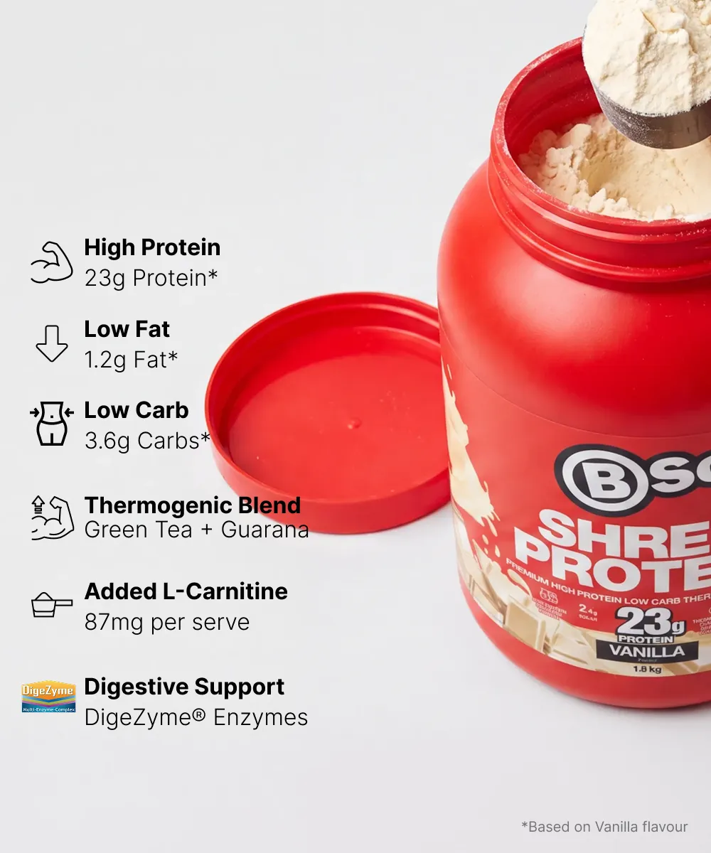 BSc Shred Protein pulver 1,8kg chokolade