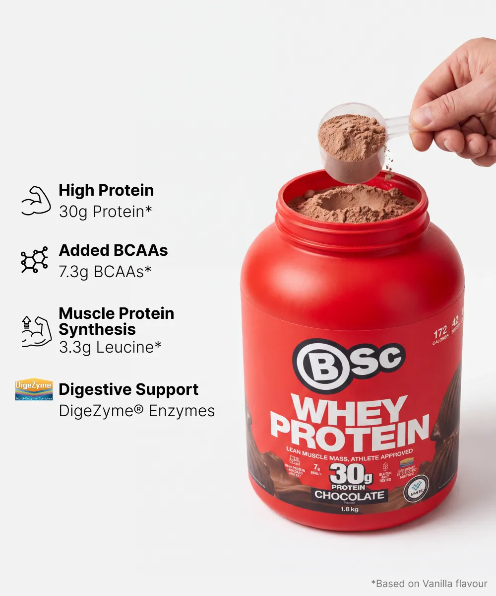BSc Whey Protein Bundle Large proteinpulver 2x1,8 kg vanilje