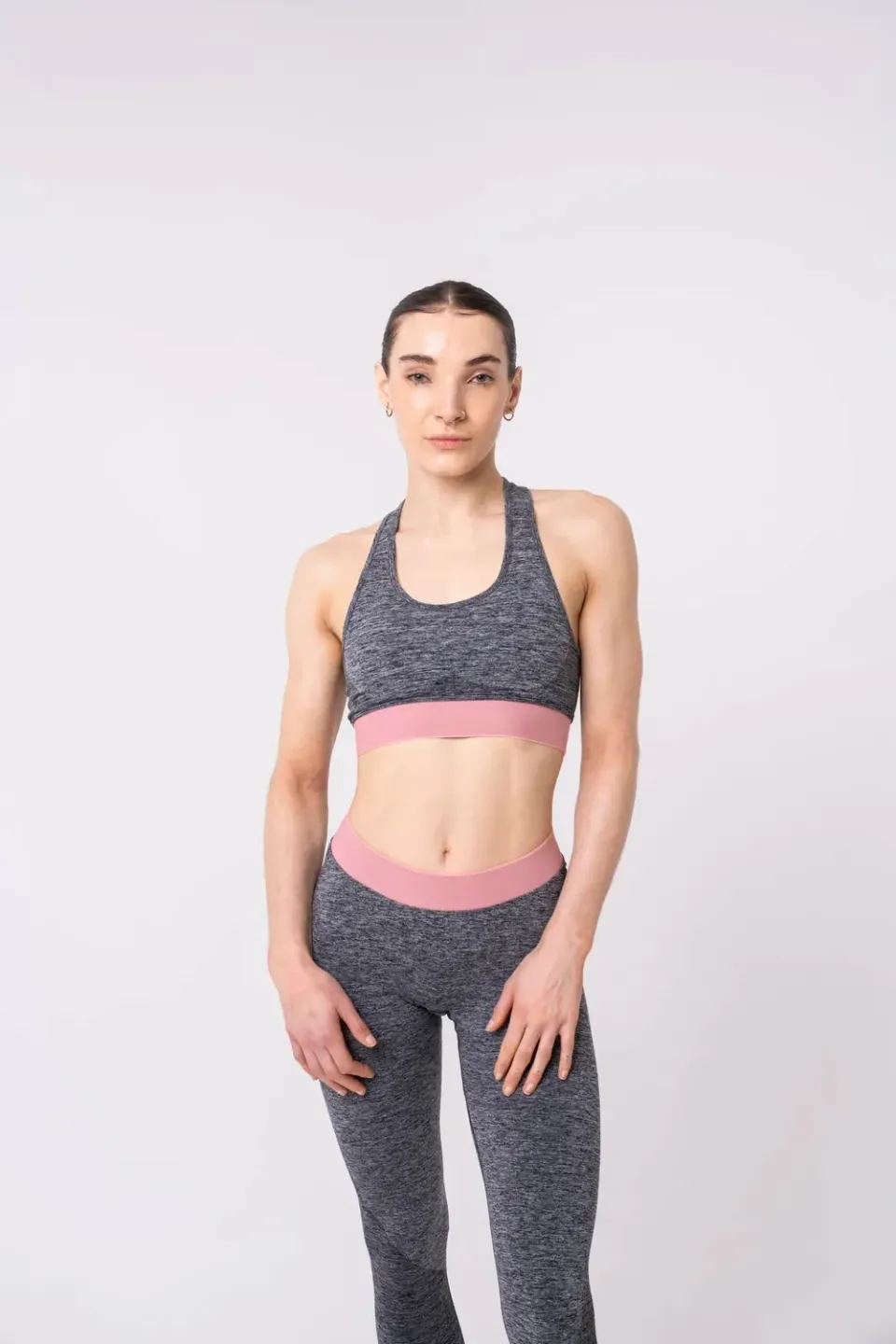 MaxiNutrition Knit Sports-BH Grey/Peach str. M