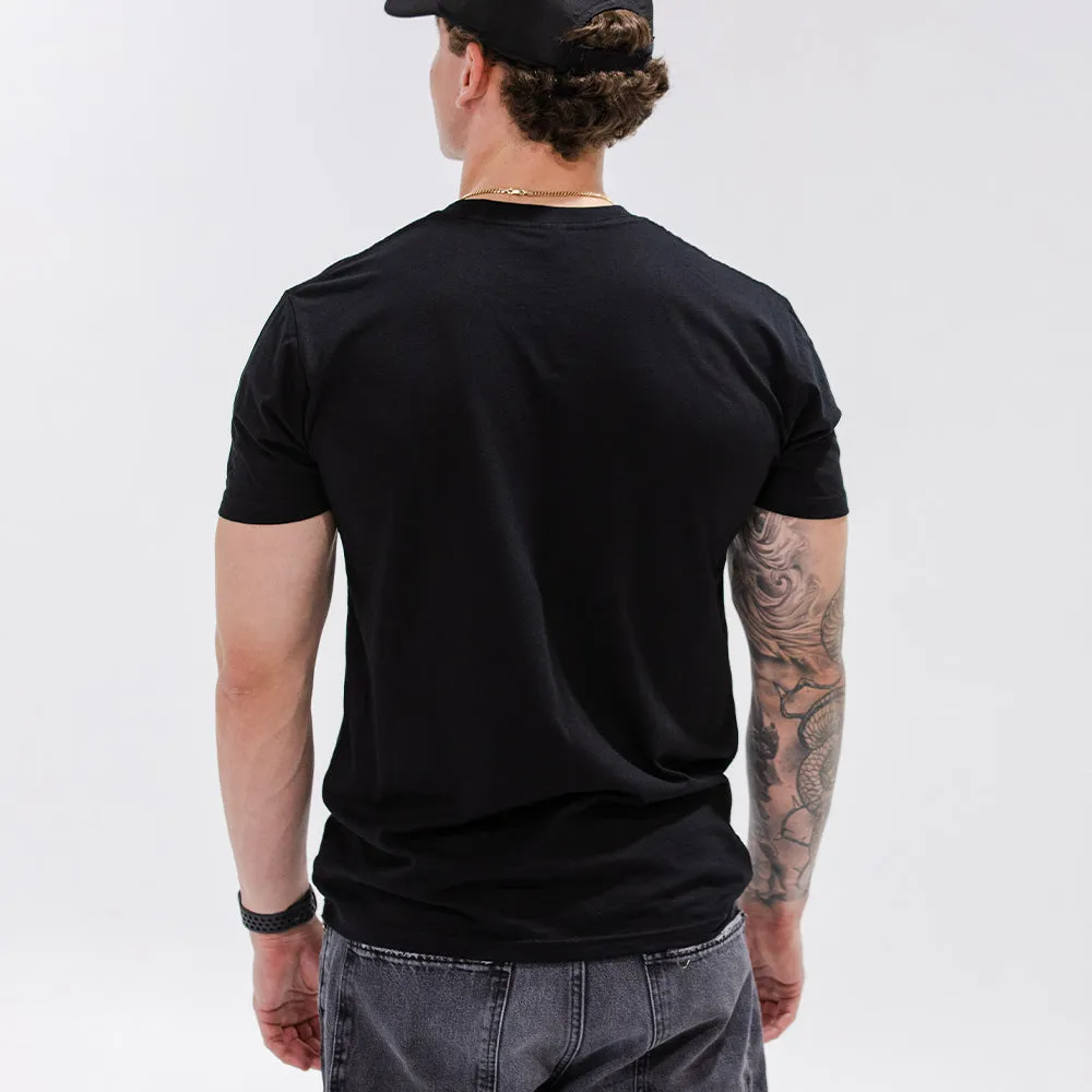 BSc Coast Tee t-shirt sort med striber