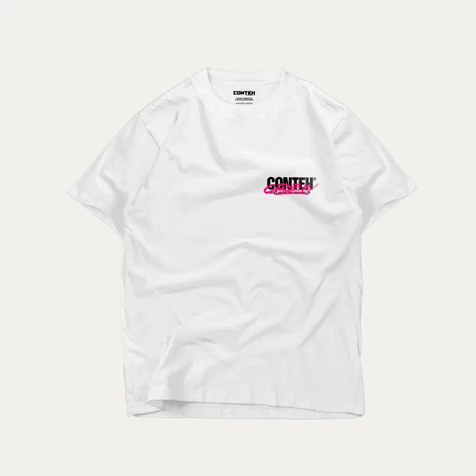 Conteh Sports Crew T-shirt hvid oversized bomuld