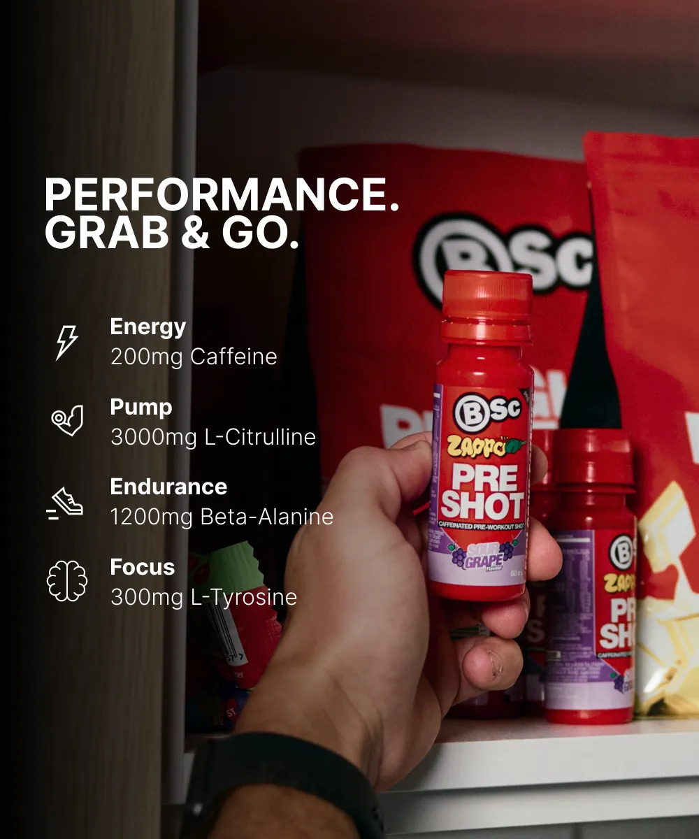 BSc Pre-Workout Shot energishot 60ml sour cola