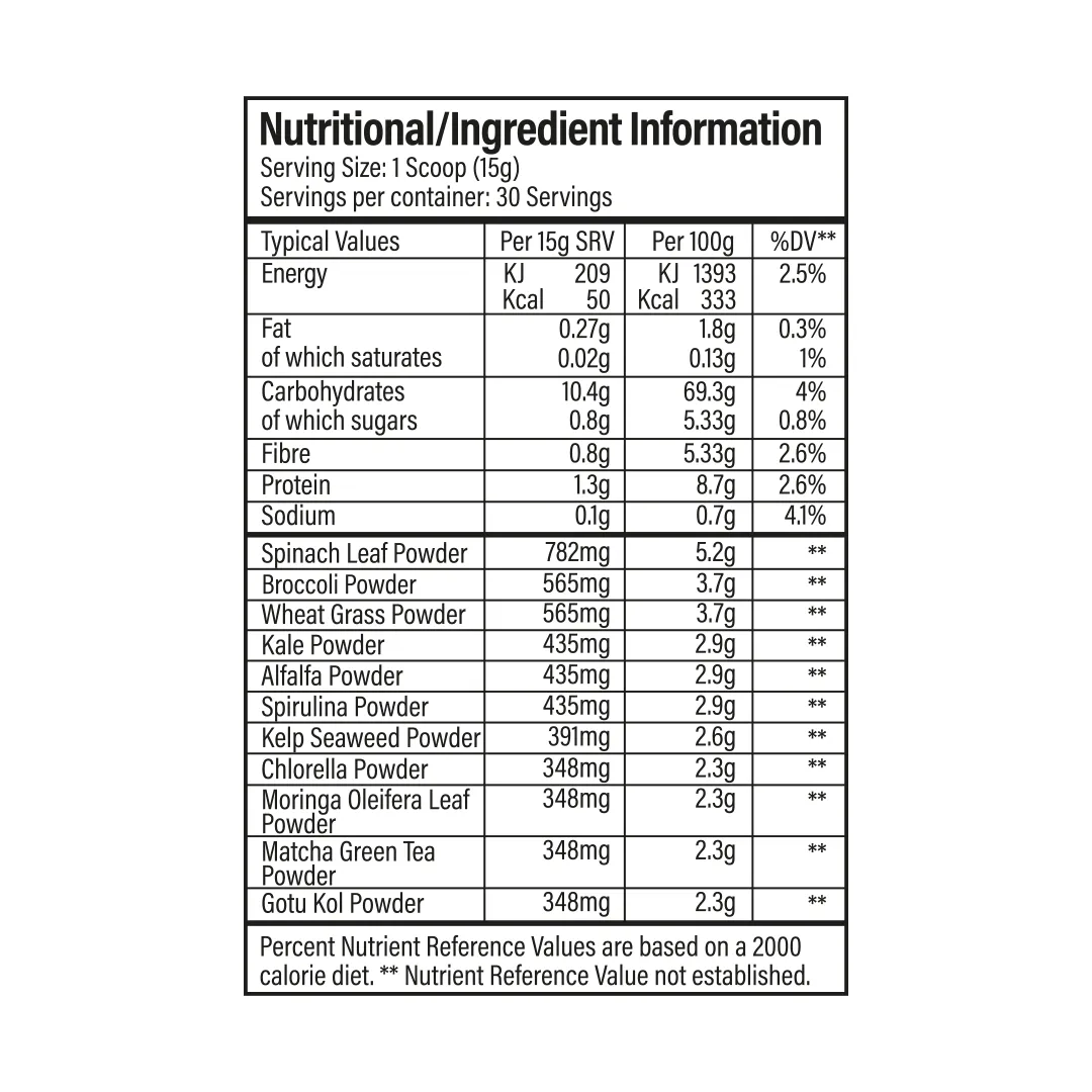 Trained by JP Veggie-Might Pro greens pulver mango blast