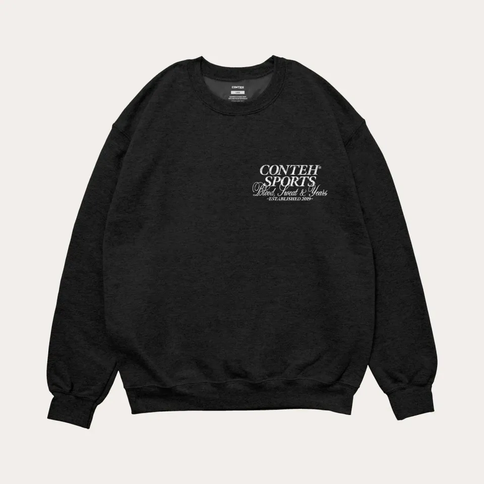 Conteh Sports Blood Sweat & Years sweatshirt oversized 500 GSM