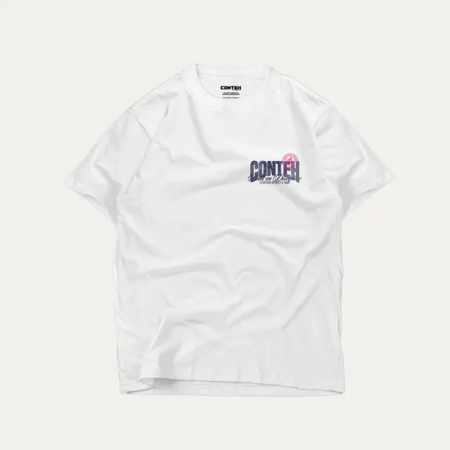 Conteh Sports Built on Discipline t-shirt hvid oversized bomuld