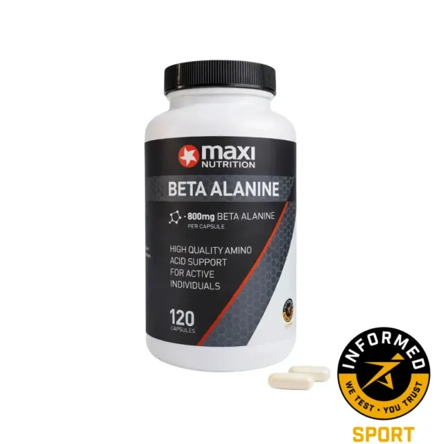 MaxiNutrition Beta Alanine 800mg kapsler 120 stk præstation