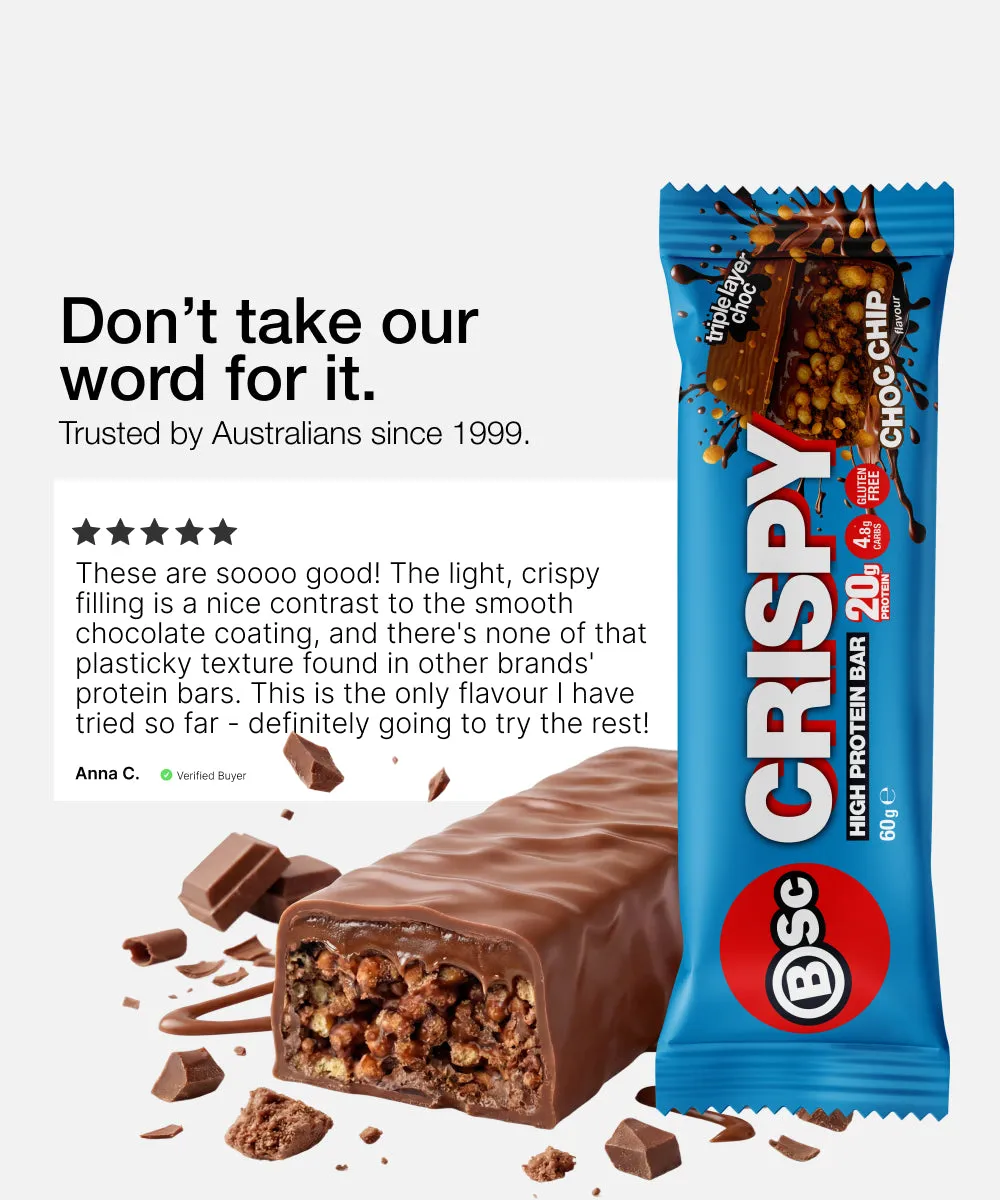 BSc Crispy Caramel Peanut Fudge proteinbar 12-pak 20g protein